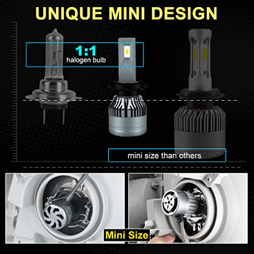Liangjian 9004/Hb1 Led Headlight Bulbs,60W 18000 Lumens 300% Super Bright 6000K Cool White High Beam/Low Beam Car Led Headlights Conversion Kit, Quick Installation, Pack Of 2 #TOP6