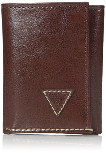 Guess Men's Diego Trifold Wallet, Brown, One Size