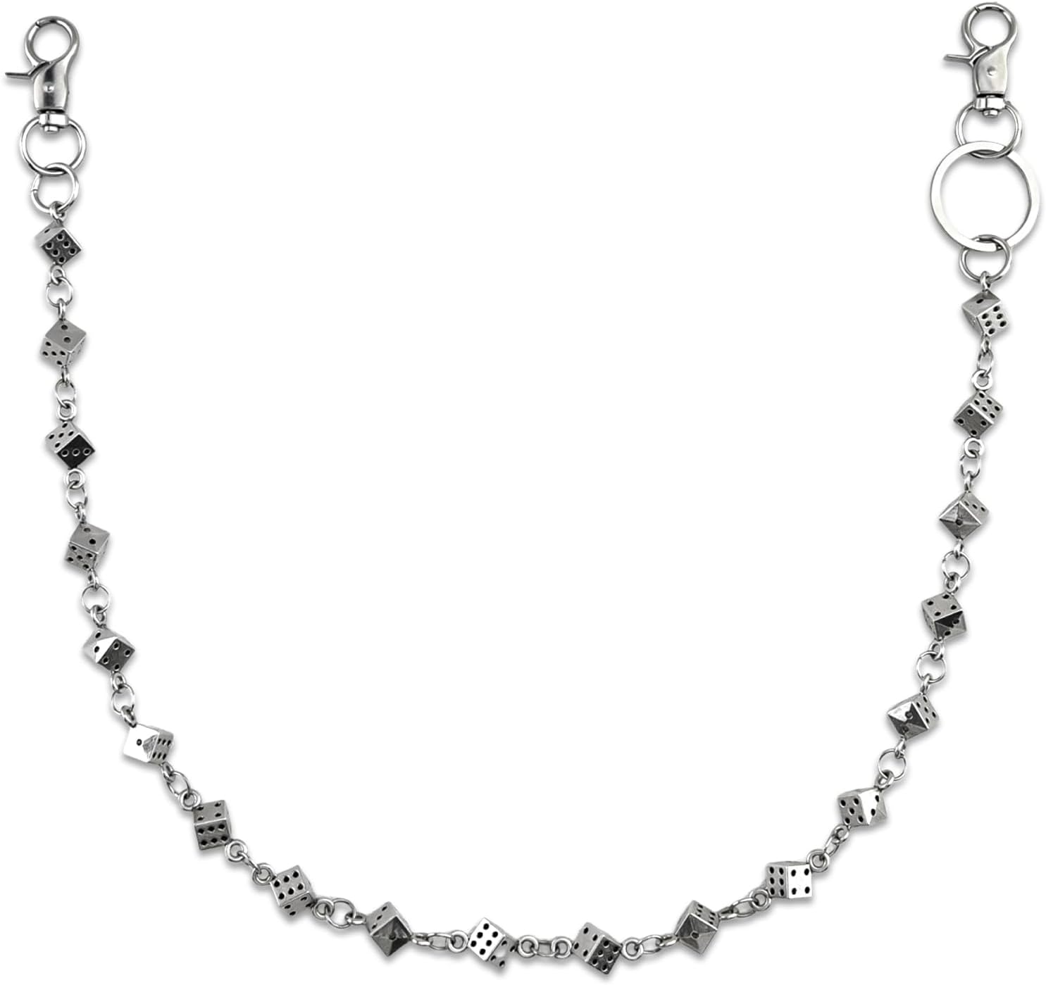 Dice Wallet Chain for Men Women Gothic Hip Hop Style Pocket Chain