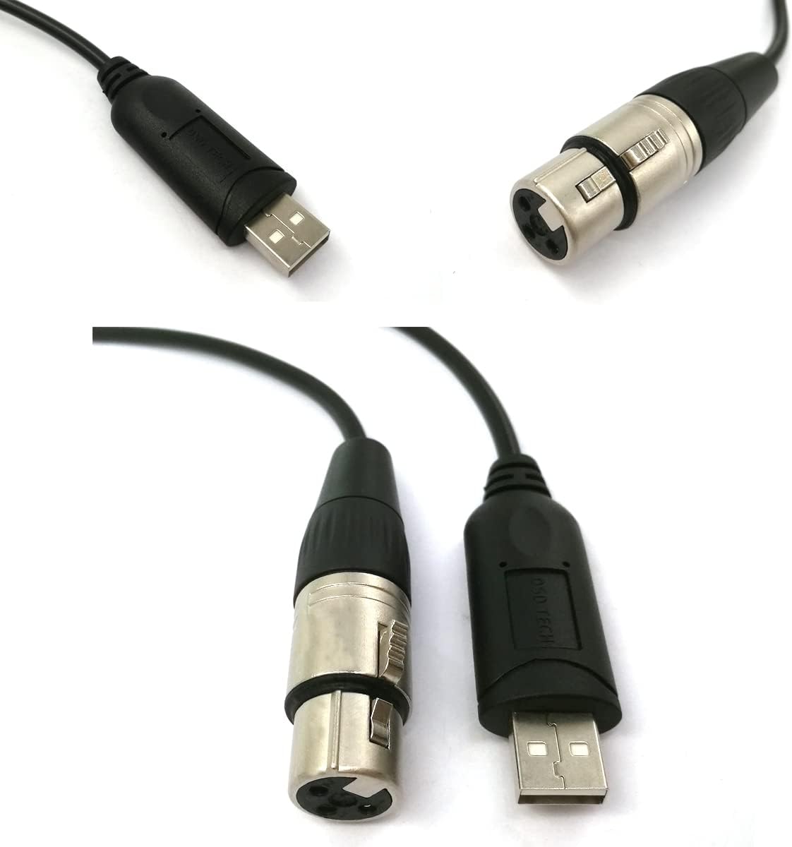 DSD TECH USB to DMX RS485 Adapter with FTDI Chip for Lighting Equipment Controller Cable - 5.9FT