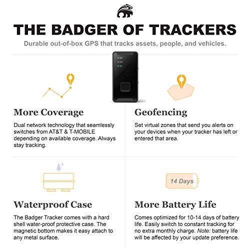 Badger Tracker Gps 4Glte Real Time Tracker For Vehicles, Campers, Fleets, Assets With Waterproof Hardshell Magnetic Case #TOP2