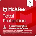 McAfee Total Protection 2026 Ready | 5 Device | Cybersecurity Software Includes Antivirus, Secure VPN, Password Manager and Dark Web Monitoring | 1 Year Subscription with Auto-Renewal | Online Code