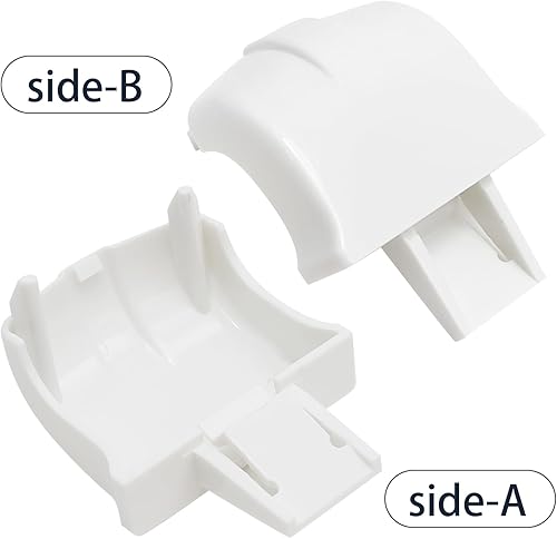 Miniatura 4 de 2 piezas WR2X7617 Barra de retención para puerta de refrigerador, repuesto para refrigeradores GE Hotpoint Kenmore, repuesto # PS298977 WR02X8345