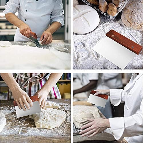 BRITOR Bread Proofing Basket, 9 Inch 10 Inch Large Banneton Bread Proofing Basket, Round Bread Lame, Proofing Basket Kit with Dough Scraper, Linen Liner Cloth, Dough Whisk, Storage Bag