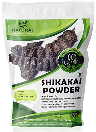 NATURAL HEALTH PRODUCTS NATURAL SHIKAKAI POWDER FOR HAIR, NATURAL ORGANIC HERBS, HAIR STRENGTHENING, HAIR SHAMPOO, SHINE, CONDITIONING, 200GM
