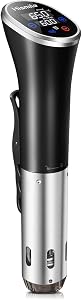 Hismile 低温調理器 コンパクト軽量IPX7防水 1100W レシピ付き 家庭用 正規品 国内品質サポート プレミアム真空調理器 HS-SVPRO1