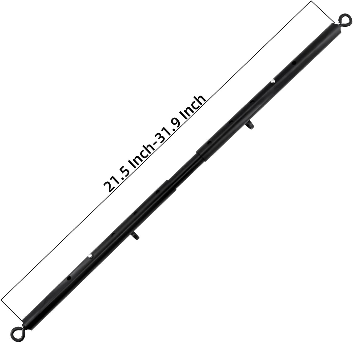 Spreader Bar Heavy Duty Stainless Steel Swiveling Bar with 4 pcs PU Cushioned Home Gym Equipment Straps for Yoga, Pilates, Fitness Training and more.