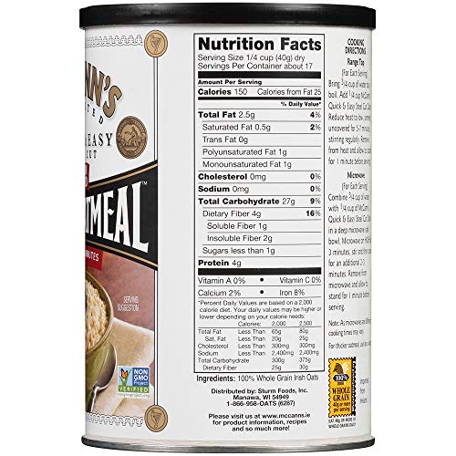 Mccann's Irish Oatmeal, Quick & Easy Steel Cut Oats, 24 Ounce (Pack Of 12) #TOP7