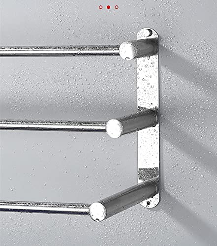 Porte-serviettes mural à 3 niveaux comme solution gain de place pour petits espaces - 6