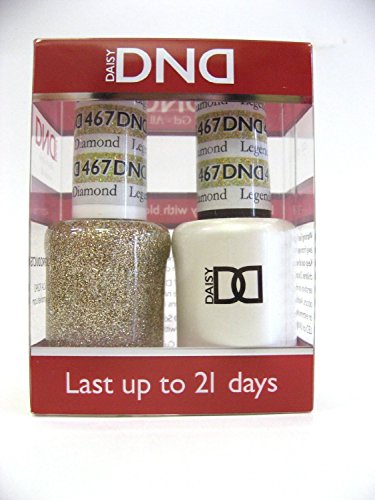 DND Gel & Matching Polish Set #467 - Legendary Diamond. Buy 5 any colors get 1 Diamond super fast drying top coat 0.5 oz Free