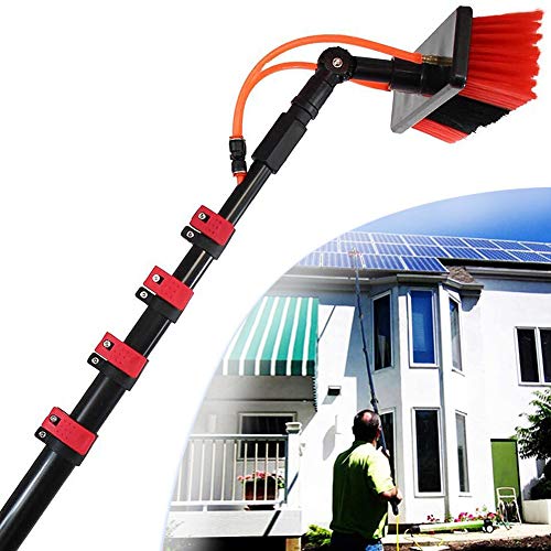 DHXIAMZ Water-Bearing Telescopic Rod, Solar photovoltaic Panel Cleaning Tool, Window Cleaner Professional Set for Cleaning Windows and Also for Cleaning Solar Systems and photov