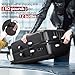 RONPOW wine travel suitcase for Airplanes 12 Bottle, Holds Standard 750ml Size Red Wines, Wine Luggage for Airplane Travel with TSA Lock, Carry Multiple Wines When, Gift, wine Suitcase Black