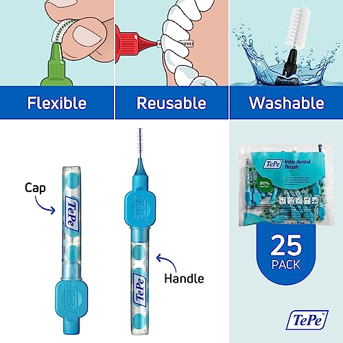 Tepe Original Interdental Brushes 0.6 mm Blue 25 pcs - Image 4