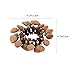 African Tribal Style Nut Shell Bracelet Handbell - 2 Pcs Assorted Color Coconut Shell Percussion Instrument for Women, 4.72 X 4.72 X 10.82 Inch
