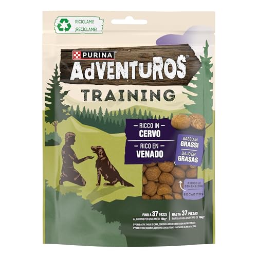 Purina Adventuros Training, Trainingssnacks zum Lernen, Auszeichnungen, Leckerlis für Hirschhunde, 6 Beutel à 115 g