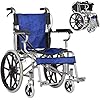 Hyy Yy Rolstoel lichtgewicht aluminium rolstoel, Portable Opvouwbaar Transit Travel Chair, Attendant-Propelled rolstoel…