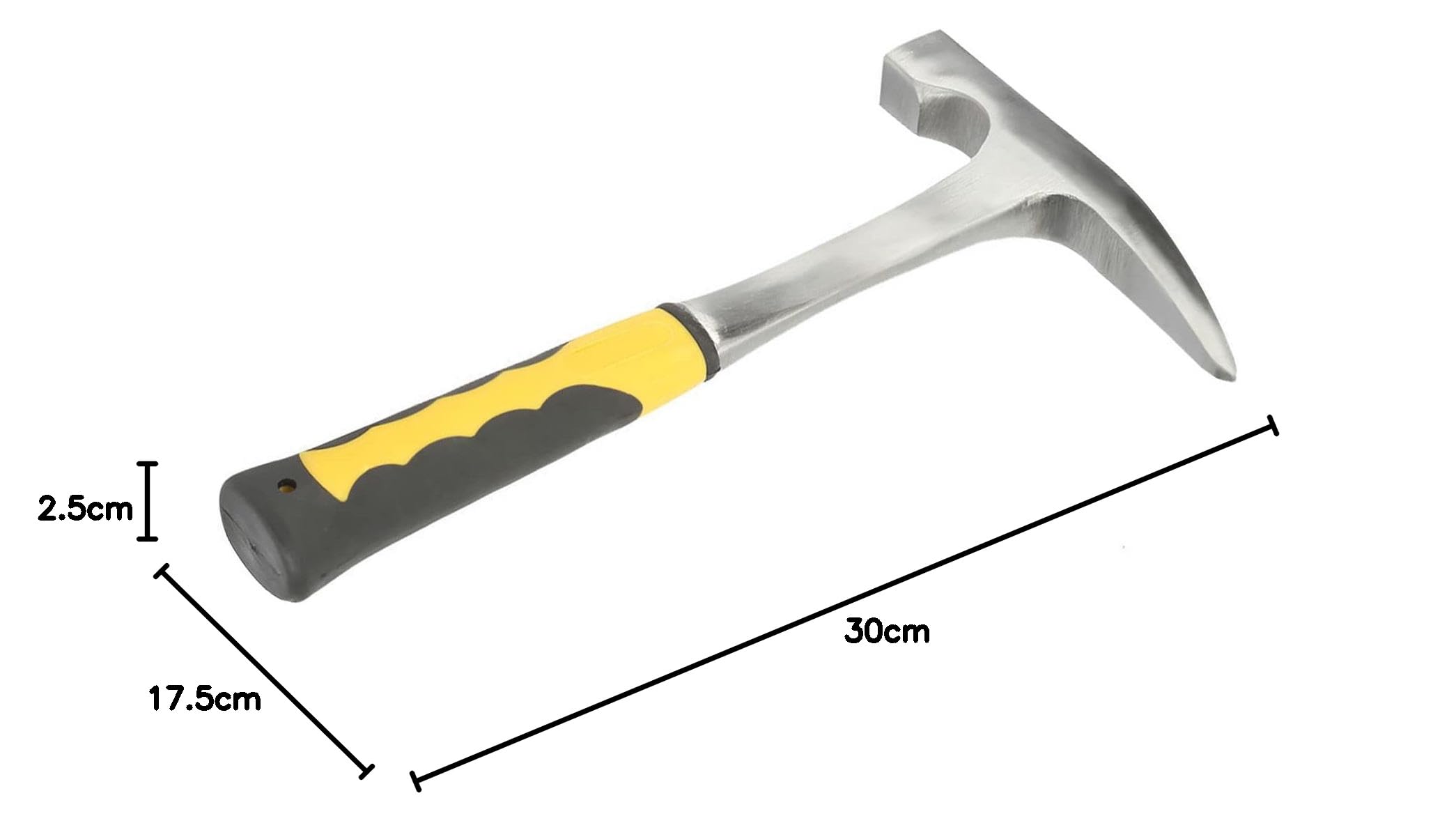 Ziegelhammer Double Head Flat Mouth Geological Survey Entenschnabel Hammerkopf 500g