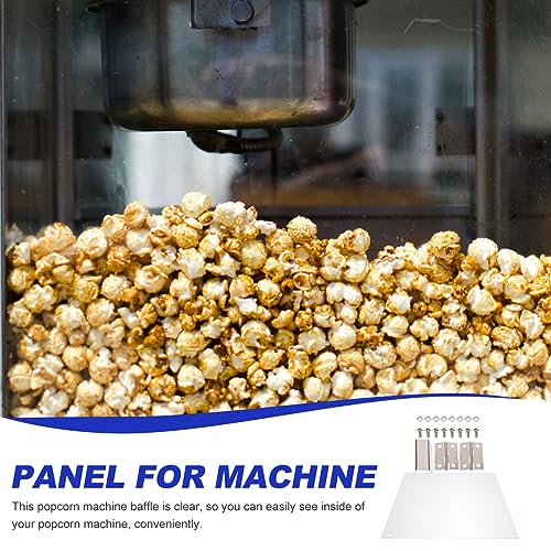 Image of Hemoton Popcorn Machine Replacement Door Panel 11.42 Inch Clear Pvc Popcorn Machine Baffle Compatible with Commercial Popper Accessories Easy Install