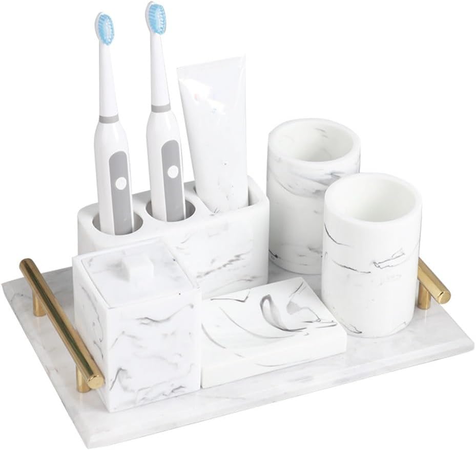 Home Nordic Bathroom Five-Piece Wash Set Supplies Brushing Cup Gargle Decoration