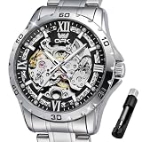 OPK Automatic Mens Skeleton Original Luxury Waterproof Dress Wrist Watch