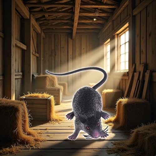 DPWOUM Ratten-Maus-Modell-Figuren aus Kunststoff, für Halloween, Tricks, Requisiten, schwarz, preiswert, Party- und Scherzartikel, Ornamente