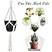 Macrame Plant Hangers, Hanging Planters Set of 3 with 3 Hooks, Hanging Planters for Indoor and Outdoor Plant Décor, (Same Size)