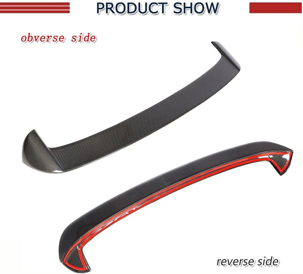 MK6 Carbon Fiber Roof Spoiler for Volkswagen VW Golf 6 VI MK6 Base 2010-2013 Rear Window Spoiler Lip Visor Window Roof Wing (Not for VW Golf 6 GTI & R20 Hatchback)