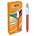 Produktbild BIC 4 Farben Kugelschreiber Set 4 Colours Shine, Schaft in metallic rot, 12er Pack, Ideal für das Büro, das Home Office oder die Schule