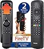 Universal Remote Control with Fire TV Slide-in Cradle for use with Samsung, Vizio, LG, Sony, Sharp, Apple TV, TCL, Smart TVs, Streaming Players, Blu-ray, 4-Device, SRP2024R/27 by Philips