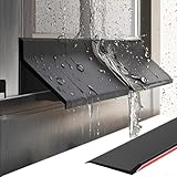 Barriera di Sigillatura Resistente agli Agenti Atmosferici per Porte con Efficiente Drenaggio dell'Acqua di Pioggia e Deflettore Antivento per Mantenere Spazi Asciutti e Protetti (5cmx100cm)