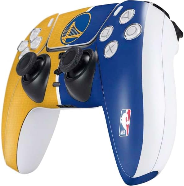 Skinit Decal Gaming Skin Compatible with PS5 Controller (2 Pack) - Officially Licensed NBA Golden State Warriors Canvas Design