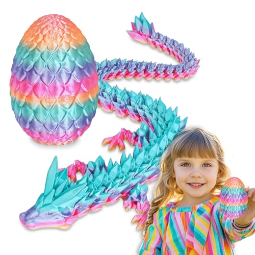 Surprise Dragon Egg with Dragon Inside, Gifts for Kids and Adults 3D Printed Fidget Toy, Ideal for Christmas Easter