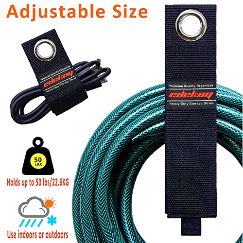 Extension Cord Holder Organizer Strap - Heavy Duty Storage Straps 10 Pack Holds 50Lbs Cable Straps Wrap Hose Rope Cords For Rv Garage Wall Organization By Edekoy #TOP3