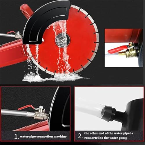 Image of VOLTZ VZ-355 Electric Wall Chaser 3000W Electric Groove Cutting Slotting Machine Wall Cutter, Tile Cutter Machine (RED)