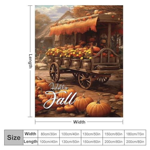 Couverture de lit en peluche Hello Fall pour affronter les nuits fraîches avec style - 3