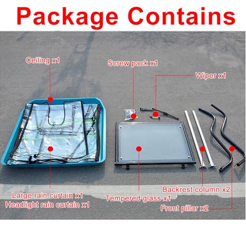 Genérico Fundas para vehículos de Deportes de Motor, Funda Impermeable para Scooter de Movilidad, Fundas para Triciclo, Almacenamiento al Aire Libre, Impermeables, Reflectantes, Lona a Prueba de lluv