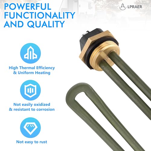 Image of 2 Pack 520900 RV Water Heater Element & Dual Hex Wrench Removal Tool Kit,1440W 120V Electric Hot Water Heater Element Replacement Parts for 520789 232794 Suburban RV SW Series