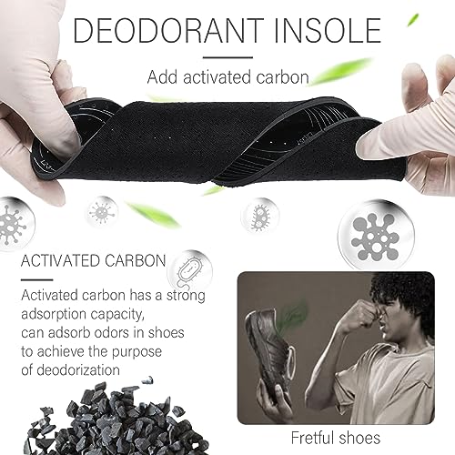 Plantillas para zapatos 6 pares con carbón activado antiódor miniatura 3