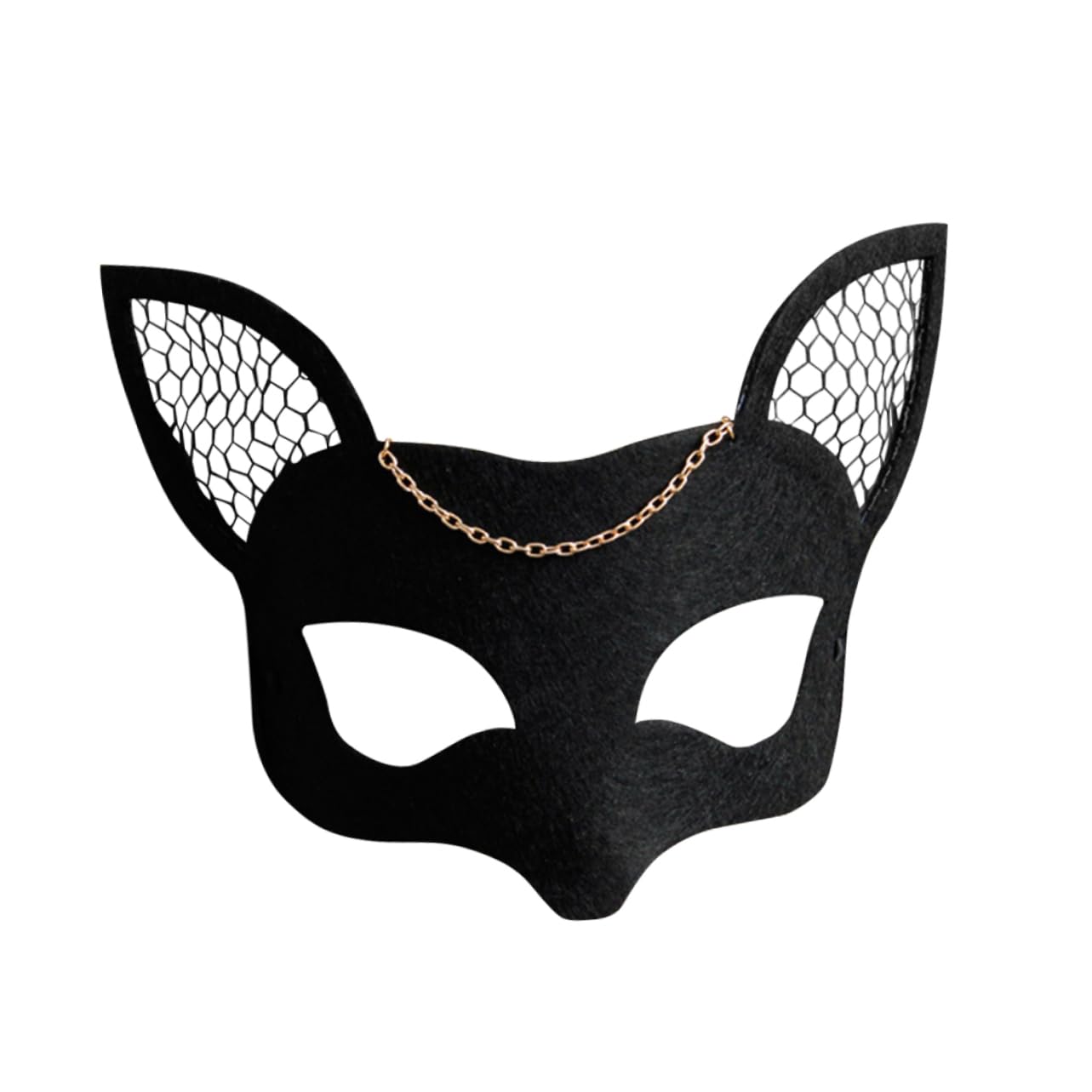 CONGARTENO Black Masquerade Mask for Party Mesh Felt Diy Face Mask Halloween Costumes Cosplay Accessories