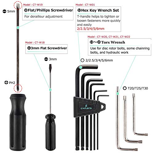 CYCLISTS 23-Piece Bike Tool Kit