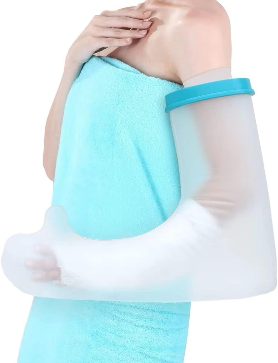Waterproof Arm Cast Cover for Shower Adult Full Arm Cast Protector Watertight Seal to Keep Bandage Dry for Broken Arms, Hands, Wrists, Elbows, Finger