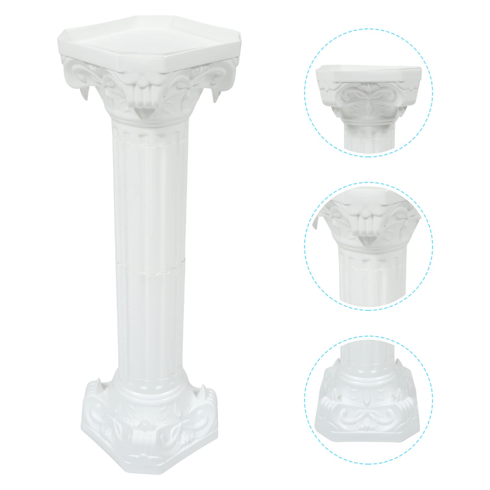 Angoily Pilar Romano De Boda Columna Romana Decorativa para Jardín Y Exterior Pedestal Versátil De 34.64X10.62X10.62In para Guía De Y Decoración De Fiesta