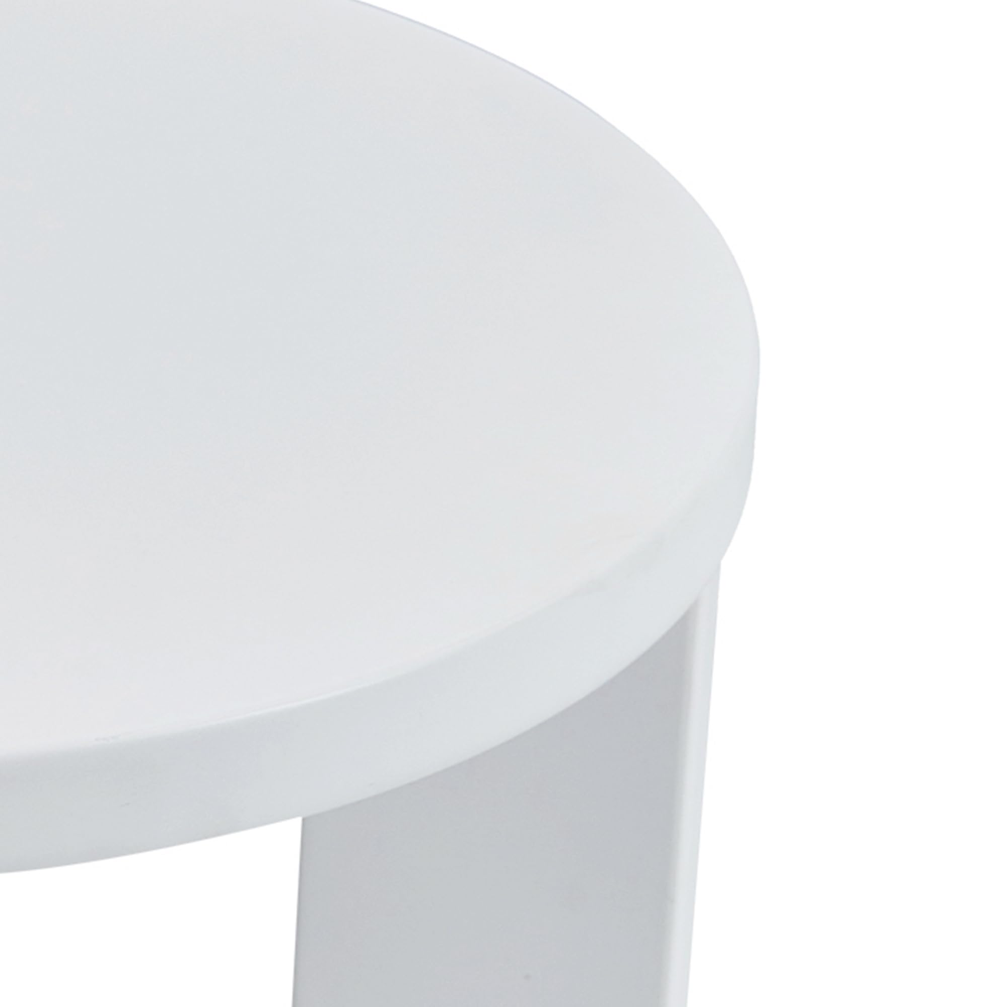 [en.casa] Table d'Appoint Polyvalente Petite Table Basse Design Exceptionnel Bout de Canapé Support de Plantes Chevet pour Salon Chambre Bureau Entrée MDF 50 x 40 cm Blanc