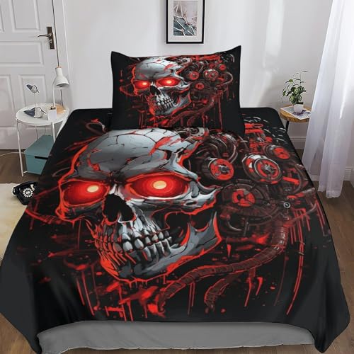 Ensemble de literie microfibre 135x200 cm anti-plis - 2