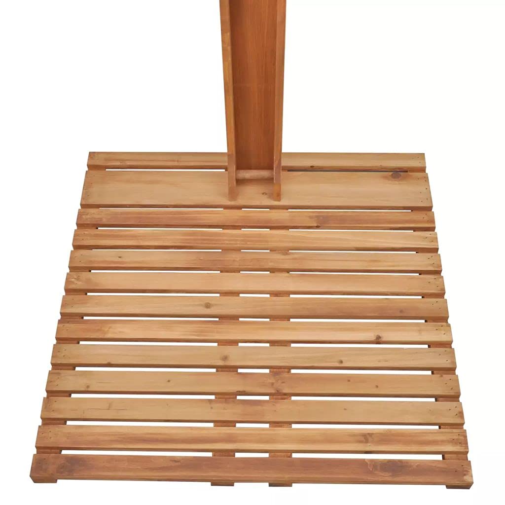 Tidyard Catherinol Douche Solaire Douche Piscine Jardin Camping Plage Douche Solaire d'extérieur Douche de Jardin en Bois