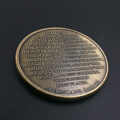 Okkocoin Put On The Full Armor Of God Challenge Coin Army Commemorative Coin Collectible Inspirational Scripture Token Gift #TOP6
