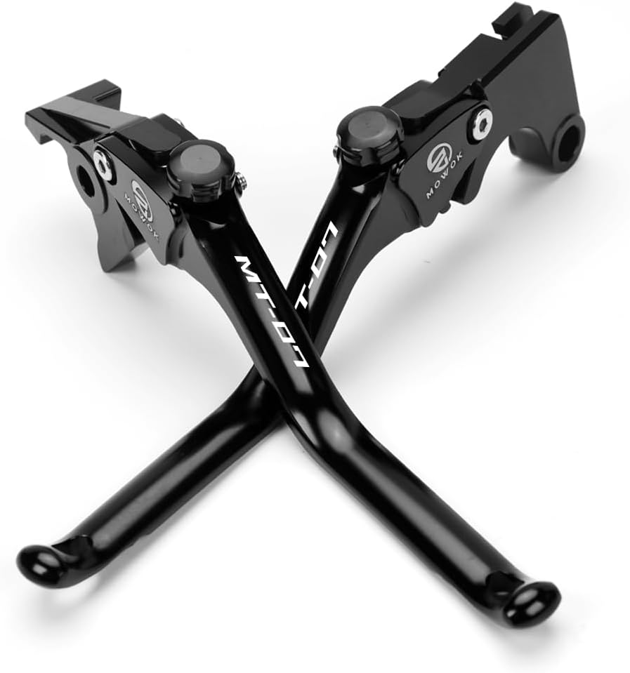 MOWOK Fit for Yamaha MT07 MT-07 2014 2015 2016 2017 2018 2019 2020 2021 2022 2023 2024 2025 Motorcycle Accessories CNC Brake Clutch Levers (Black)