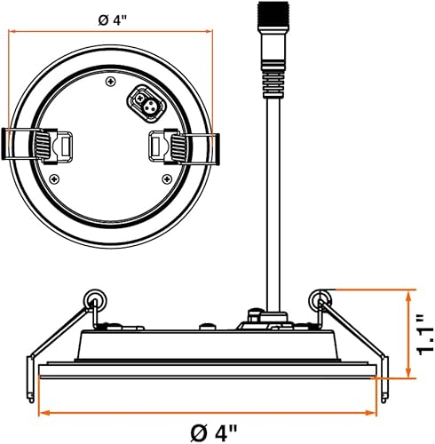 Miniatura 9 de Sylvania - Kit de luz empotrable de 5 pulgadas6 pulgadas con tecnología LightSHIELD, LED germicida, 9 W  65 W, 700 lúmenes, 5 CCT selección de