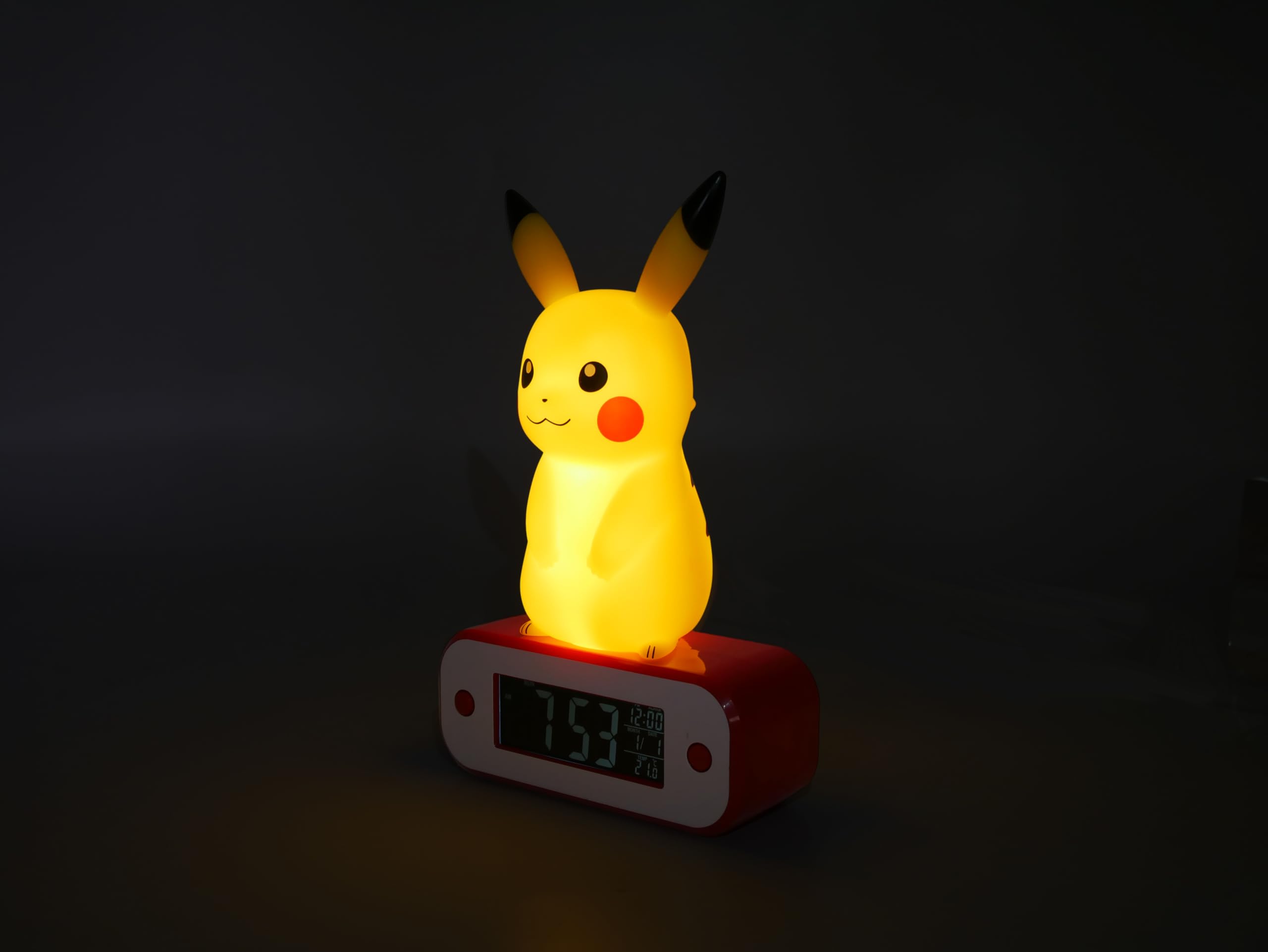 Teknofun - Pokemon Pikachu Light Up Alarm Clock - Wecker - 811359