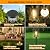 Adecorty Solar Pathway Lights Outdoor 4 Pack Solar Lights Outdoor Waterproof Super Bright Filament LED Mesh Metal Outside Path Lawn Patio Walkway Yard Garden Decor, Gifts for Mother's Day